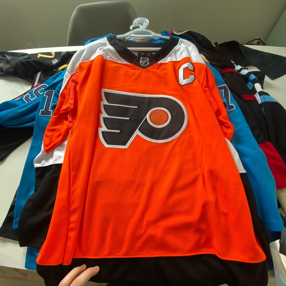 Kids Orange Hockey Team Shirt